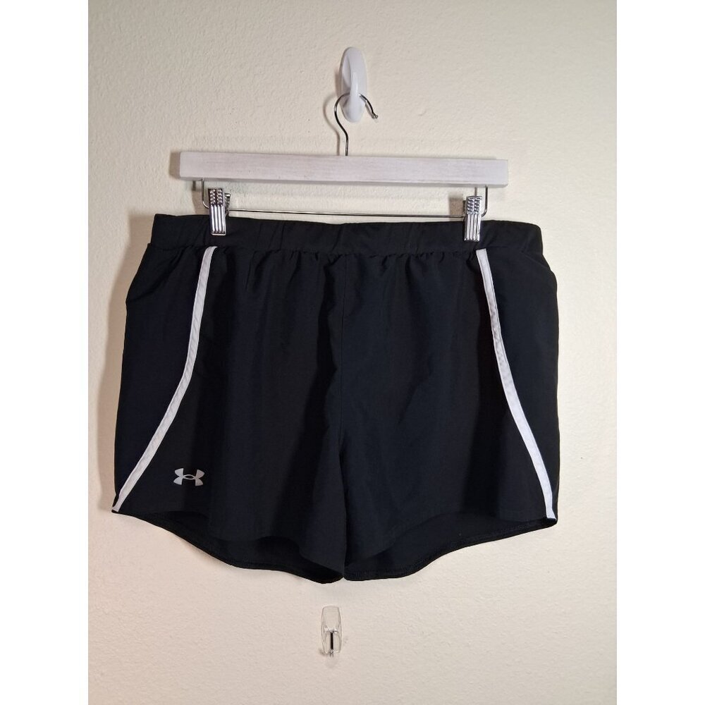 Under Armor Running Shorts Gym Athletic Workout Black Size XL